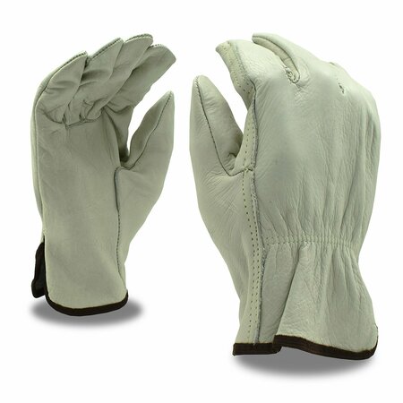 CORDOVA Cowhide Grain & Split Leather Drivers, Standard Grain Cowhide Gloves, L, 100PK 8201L